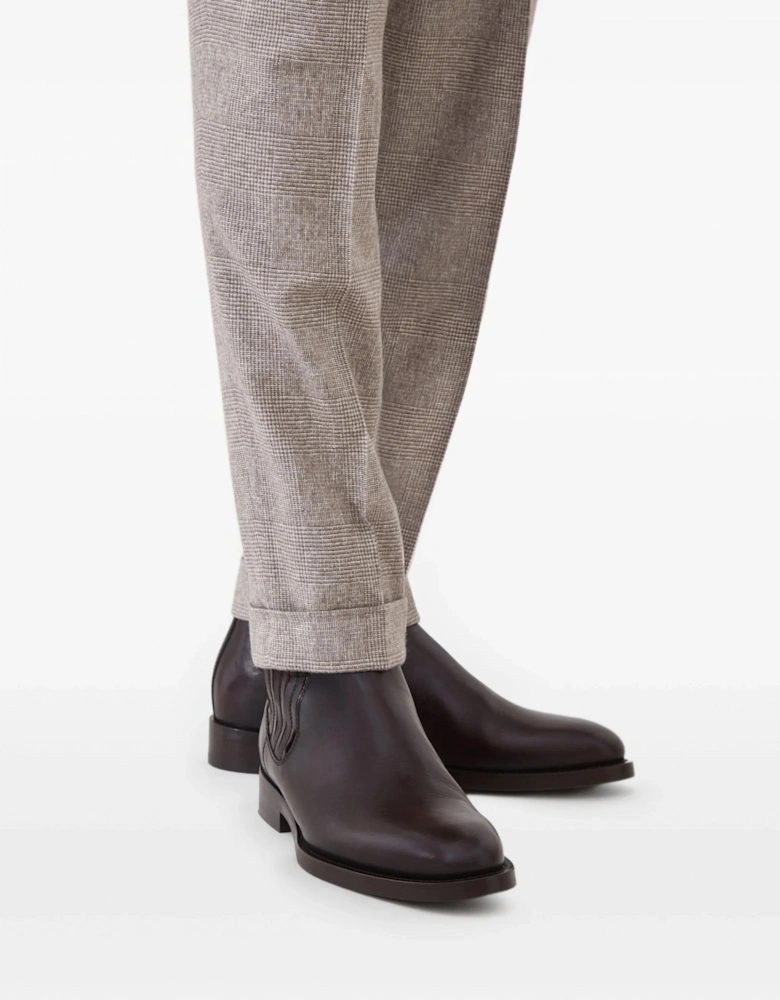 Leather Chelsea Boots Brown