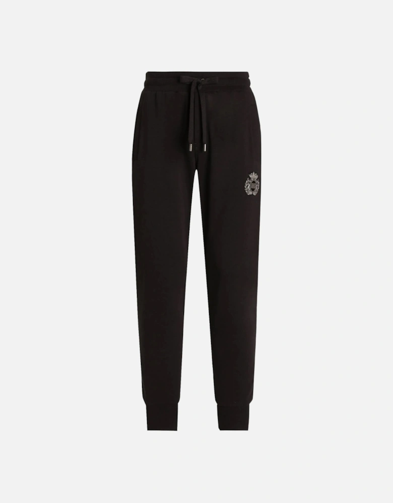 Embellished Logo Joggers Black