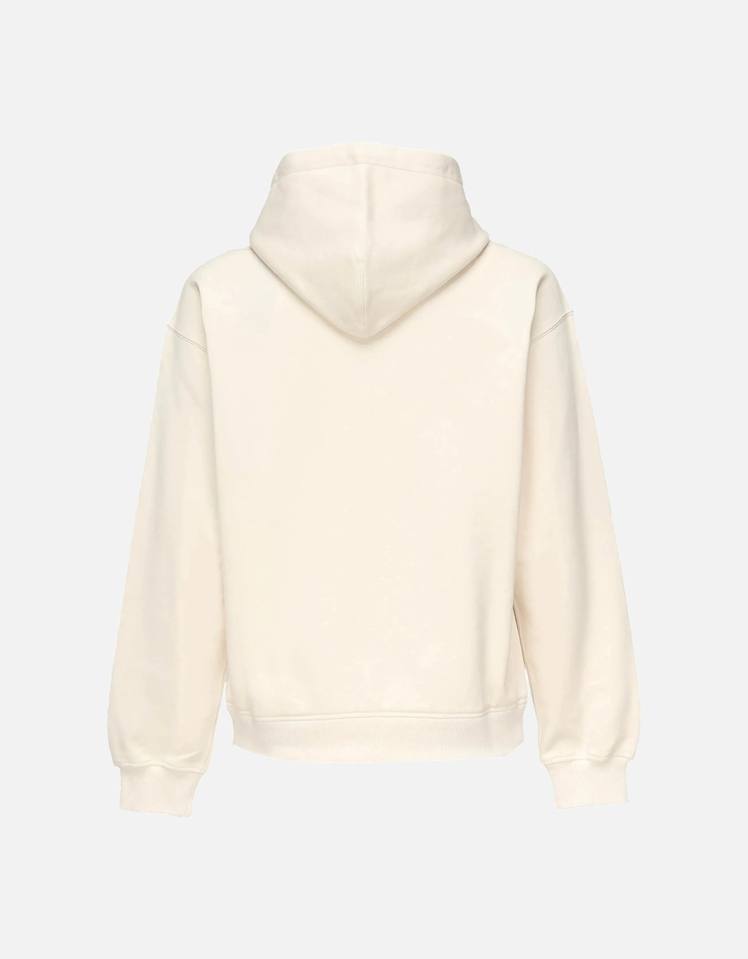 Relaxed Fit Logo Hooded Top Beige
