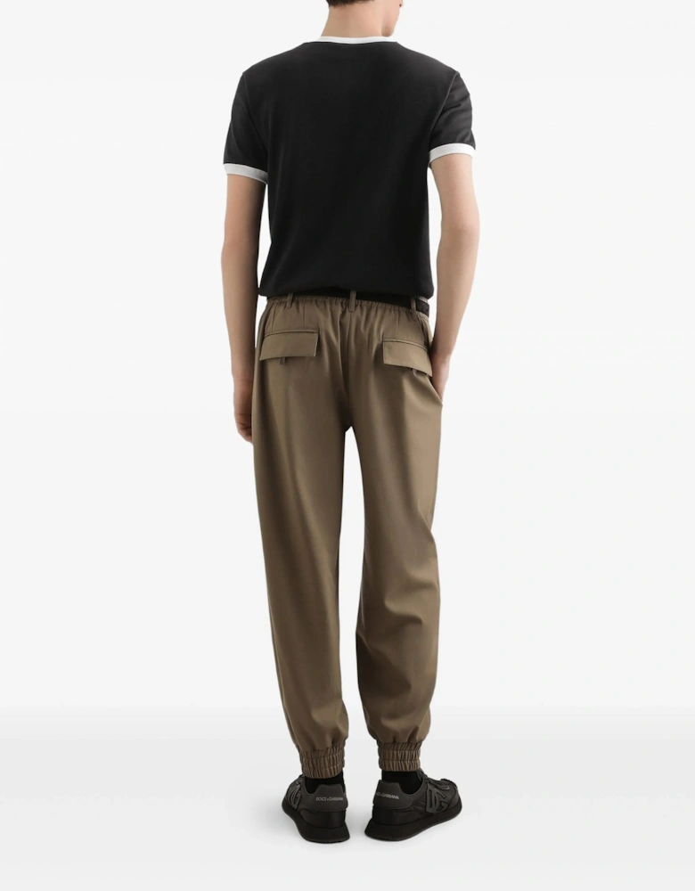 Branded Cotton T-shirt Black