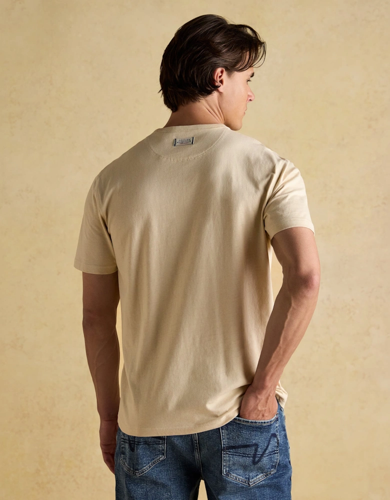 RUGBY CLUB TEE Mens T Shirt Cream