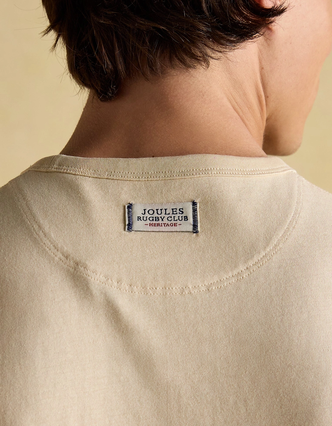 RUGBY CLUB TEE Mens T Shirt Cream