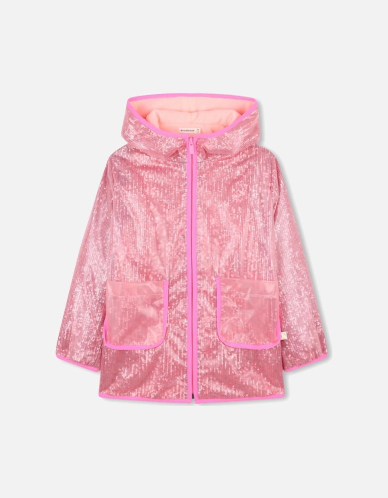 BILLIEBLUSH PINK RAINCOAT U21594