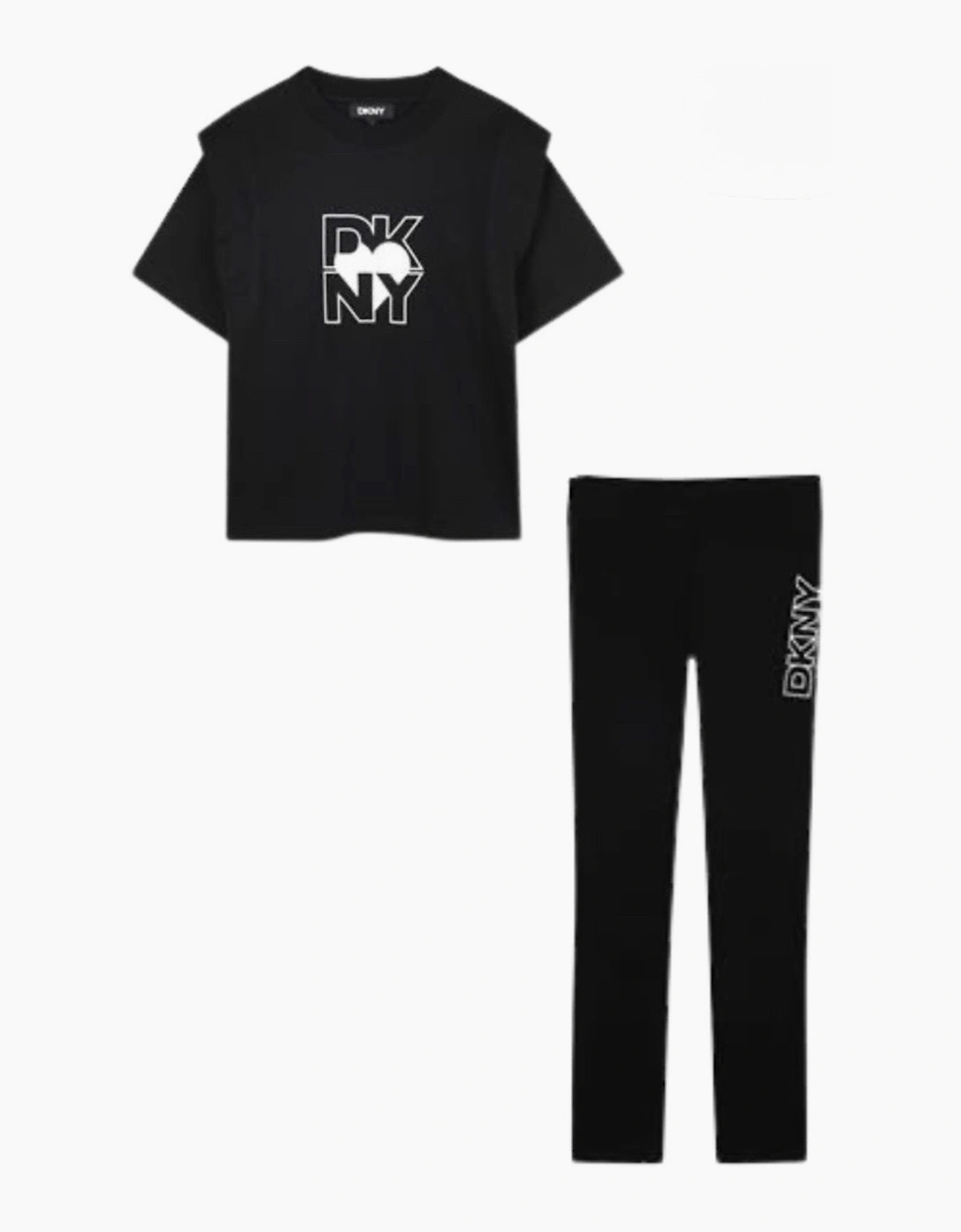 Girl's DKNY GIRLS T SHIRT/LEGGINGS SET D62417/D62365