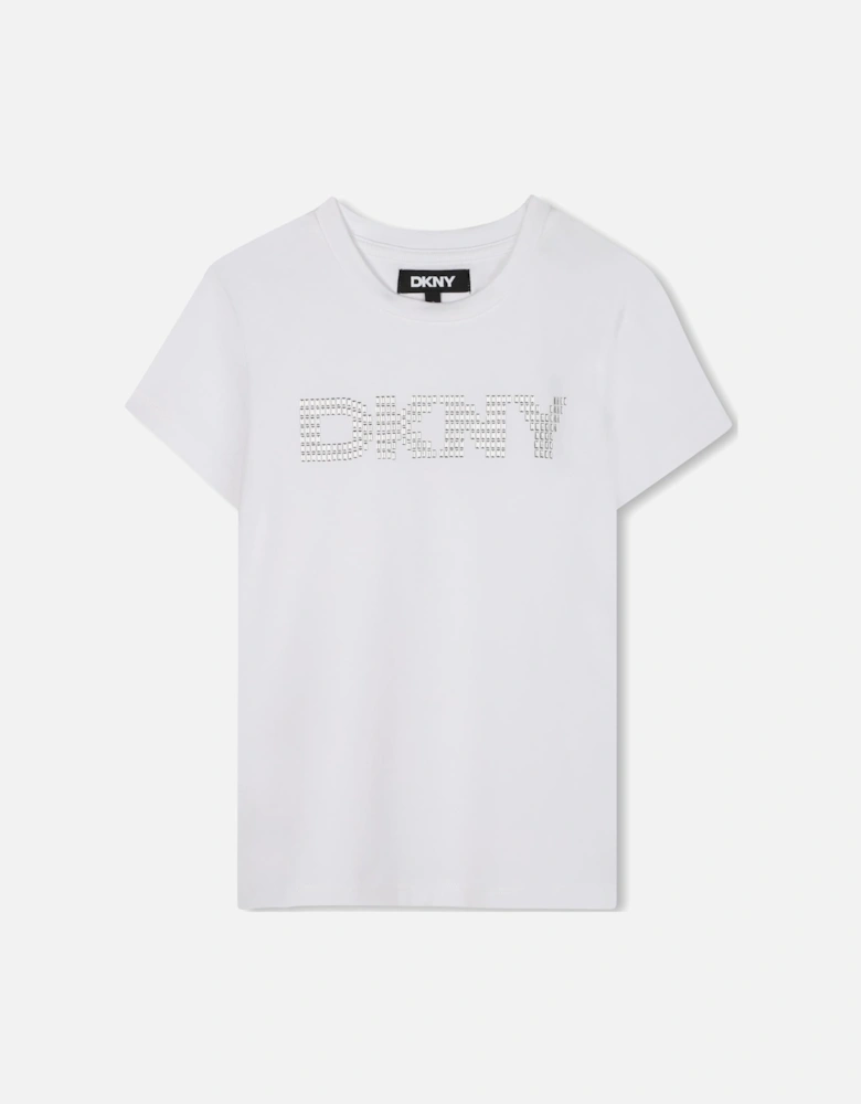 GIRLS WHITE T SHIRT D62406