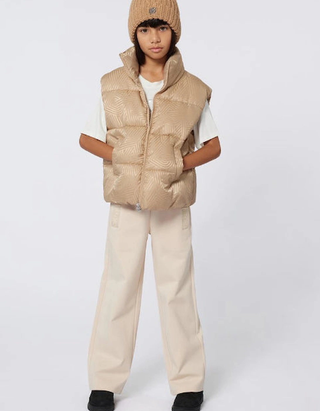 Girl's DKNY GIRLS LOOSE TROUSERS D62368 - Tan