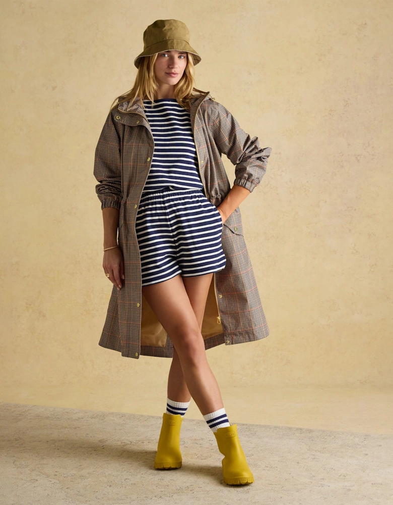 HOLKHAM Womens Hooded Coat Henson Check