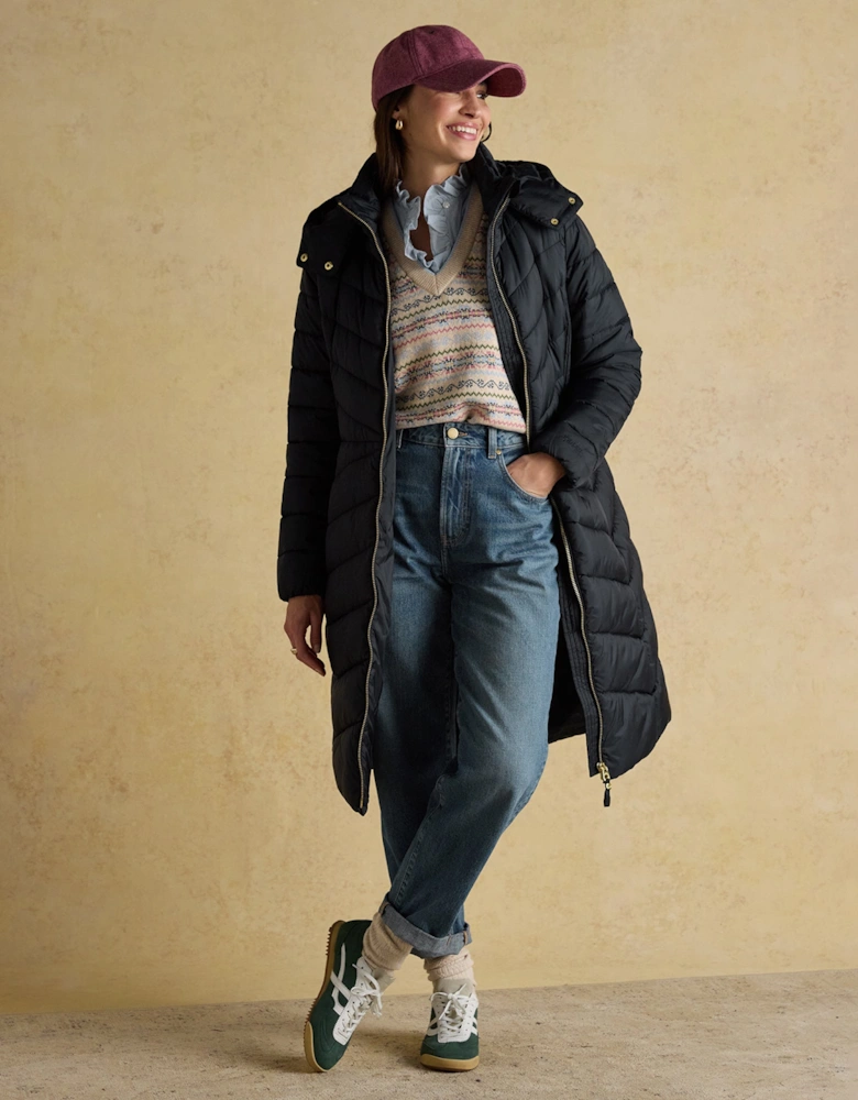 PEMBURY Womens Long Coat Navy