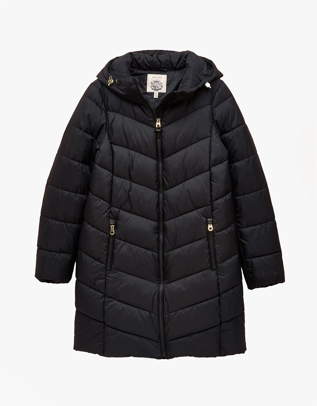 Joules Women's Blue Moorsdale Coat Puffer Jackets Navy - Size 10