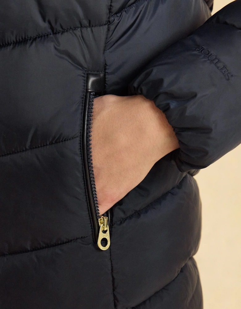 MOORSDALE Womens Long Coat Navy