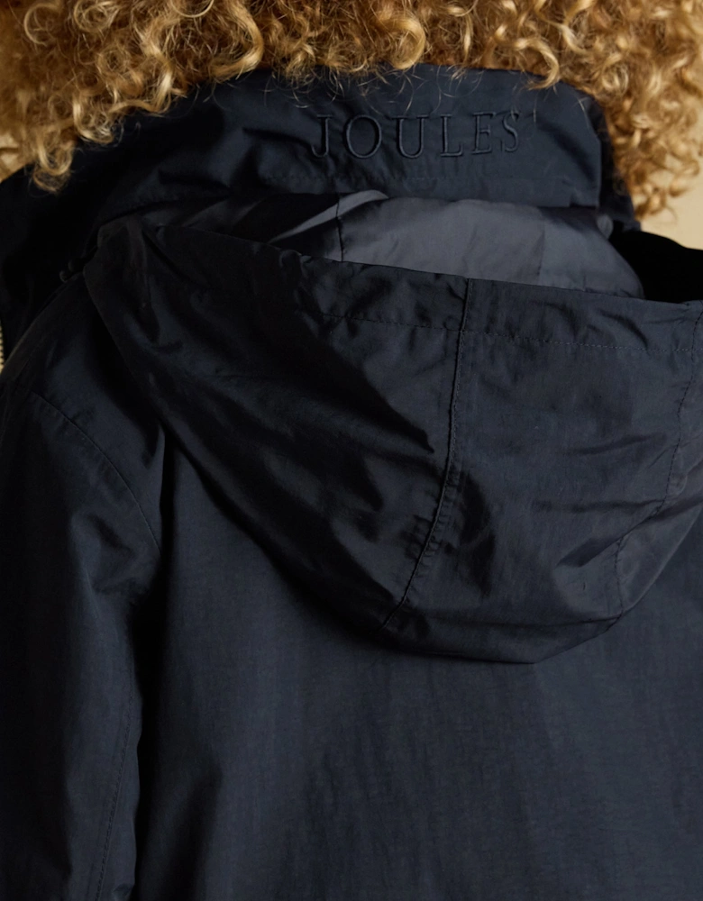 HENSLEY Womens Long Coat Navy