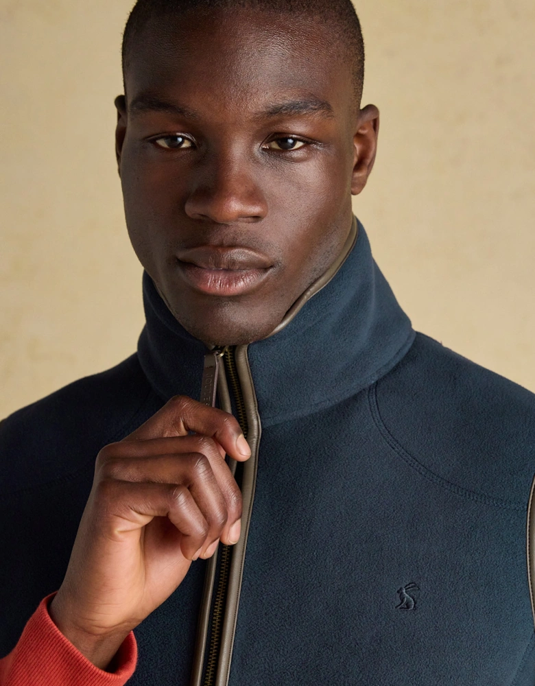 HERITAGE FLEECE Mens Gilet Navy