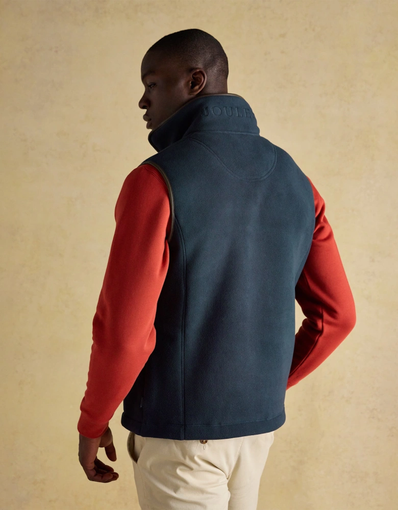 HERITAGE FLEECE Mens Gilet Navy