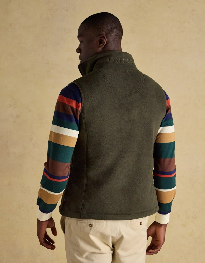 HERITAGE FLEECE Mens Gilet Green