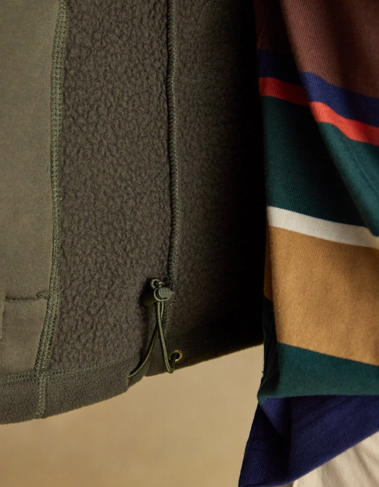 HERITAGE FLEECE Mens Gilet Green