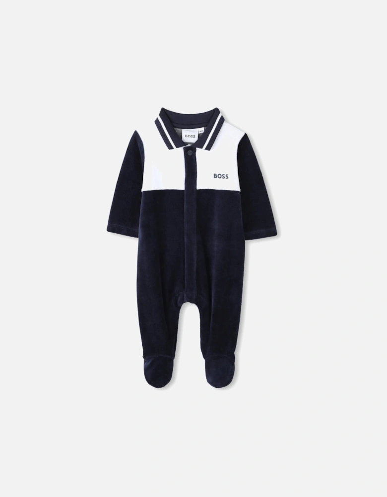 BOSS NAVY BABYGROW J52522