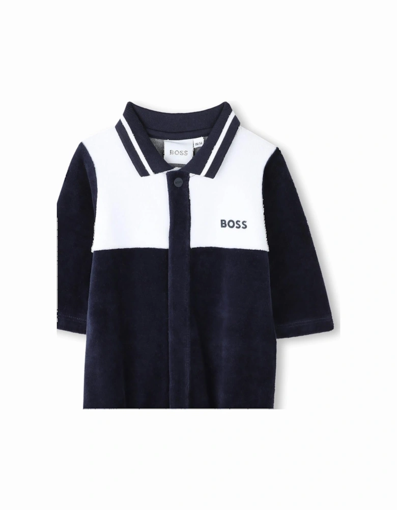 BOSS NAVY BABYGROW J52522