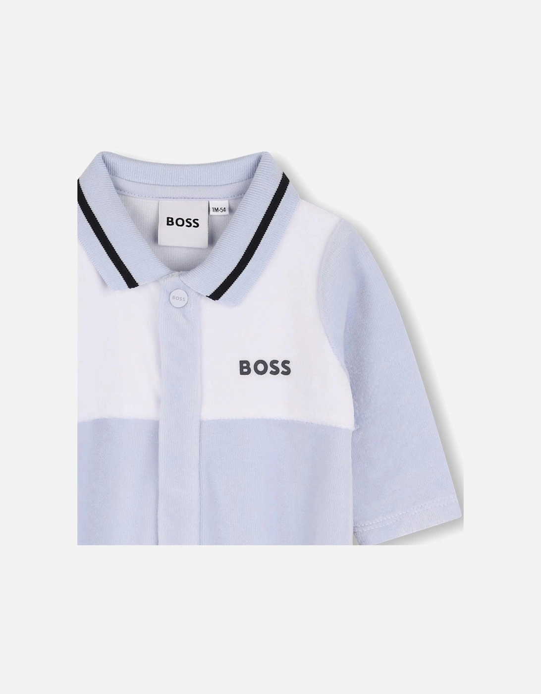 BOSS PALE BLUE BABYGROW J52522