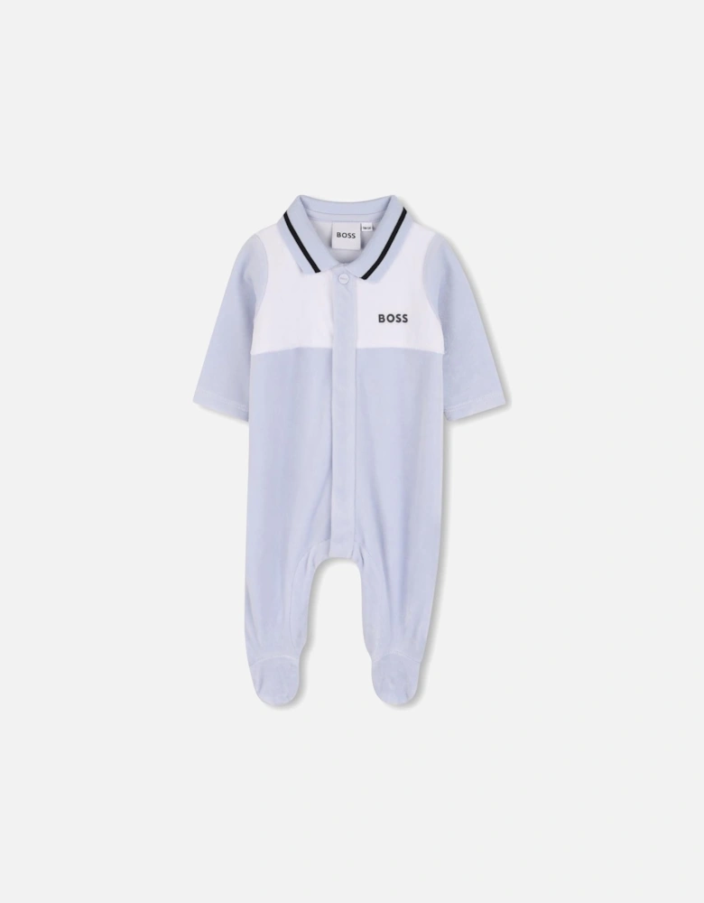 BOSS PALE BLUE BABYGROW J52522