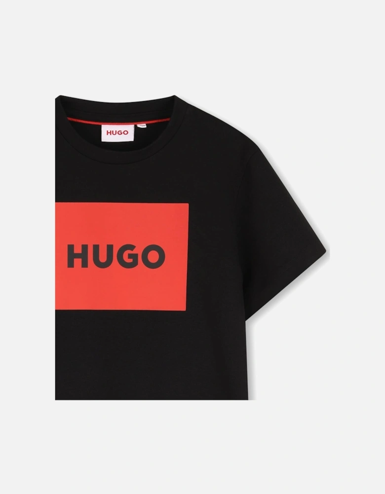 HUGO BLACK/RED T SHIRT G00572