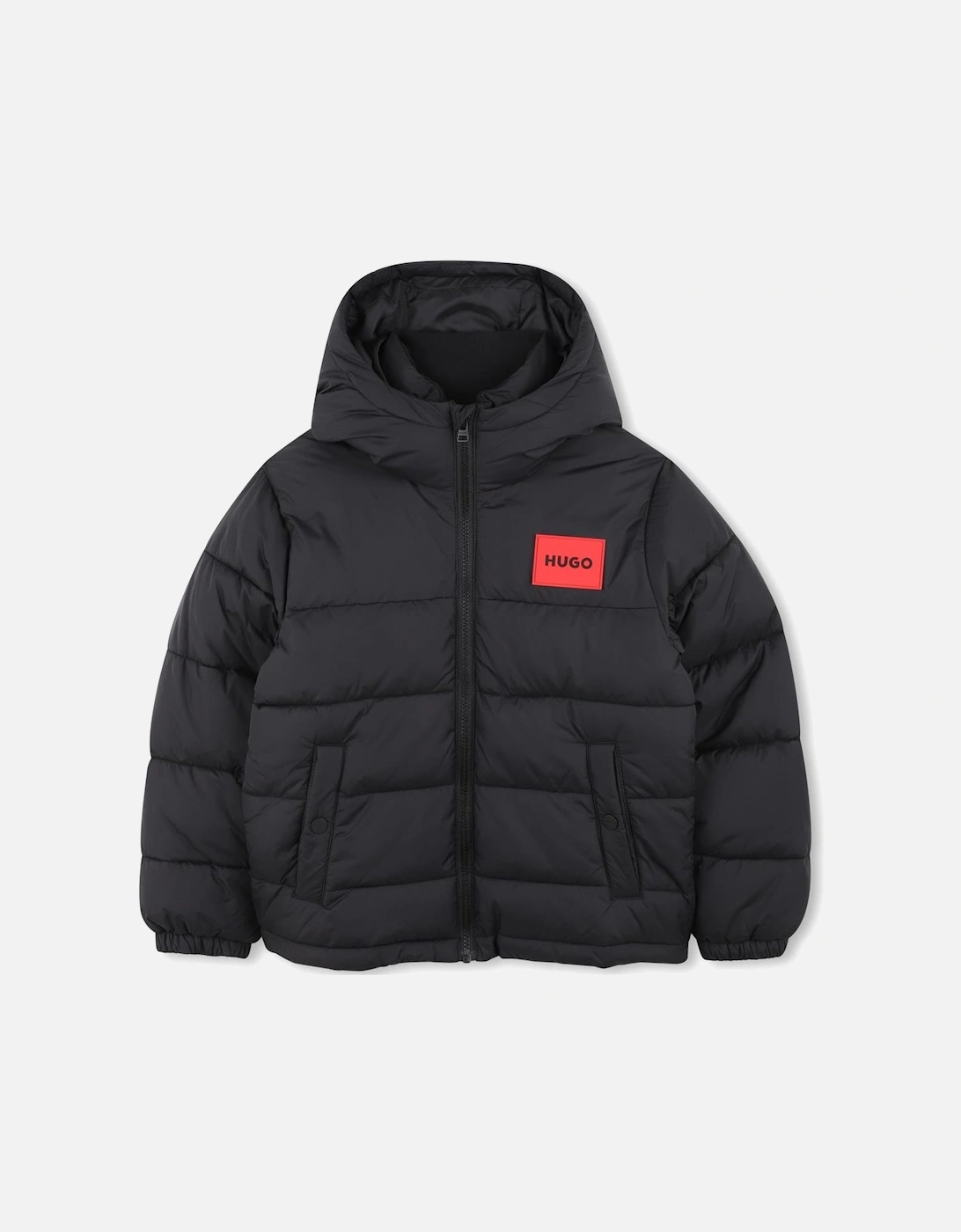 HUGO BLACK PUFFER JACKET G00484, 4 of 3