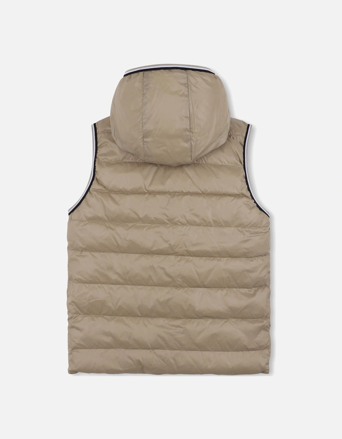 BOSS BOYS REVERSIBLE BEIGE PUFFER JACKET J52395