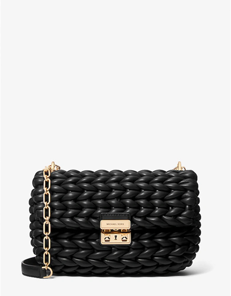 Tribeca Large Hand-Braided Leather Shoulder Bag