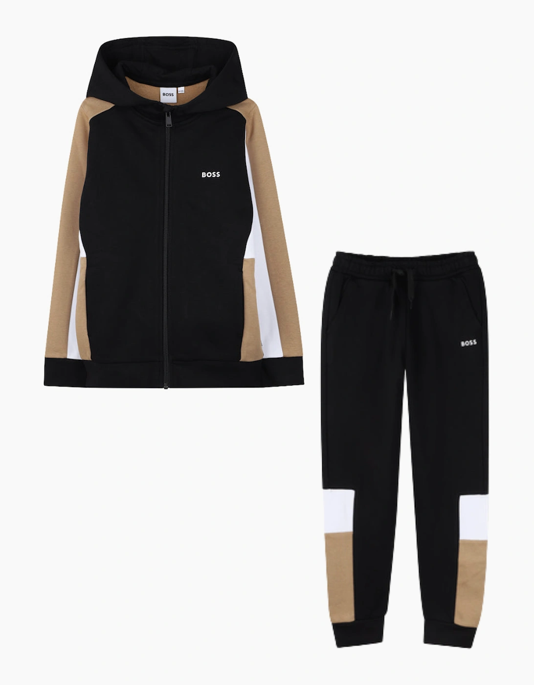 Boy's BOSS BOYS BLACK TRACKSUIT J52322/J52290