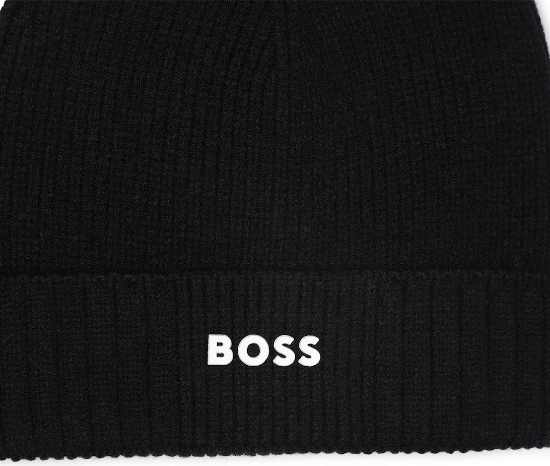 BOSS BLACK BEANIE HAT J52616