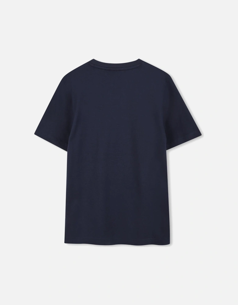 BOSS BOYS NAVY REPEAT LOGO T SHIRT J52366