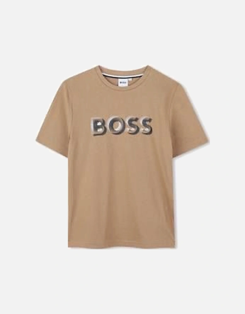 BOSS BOYS BEIGE T SHIRT J52360