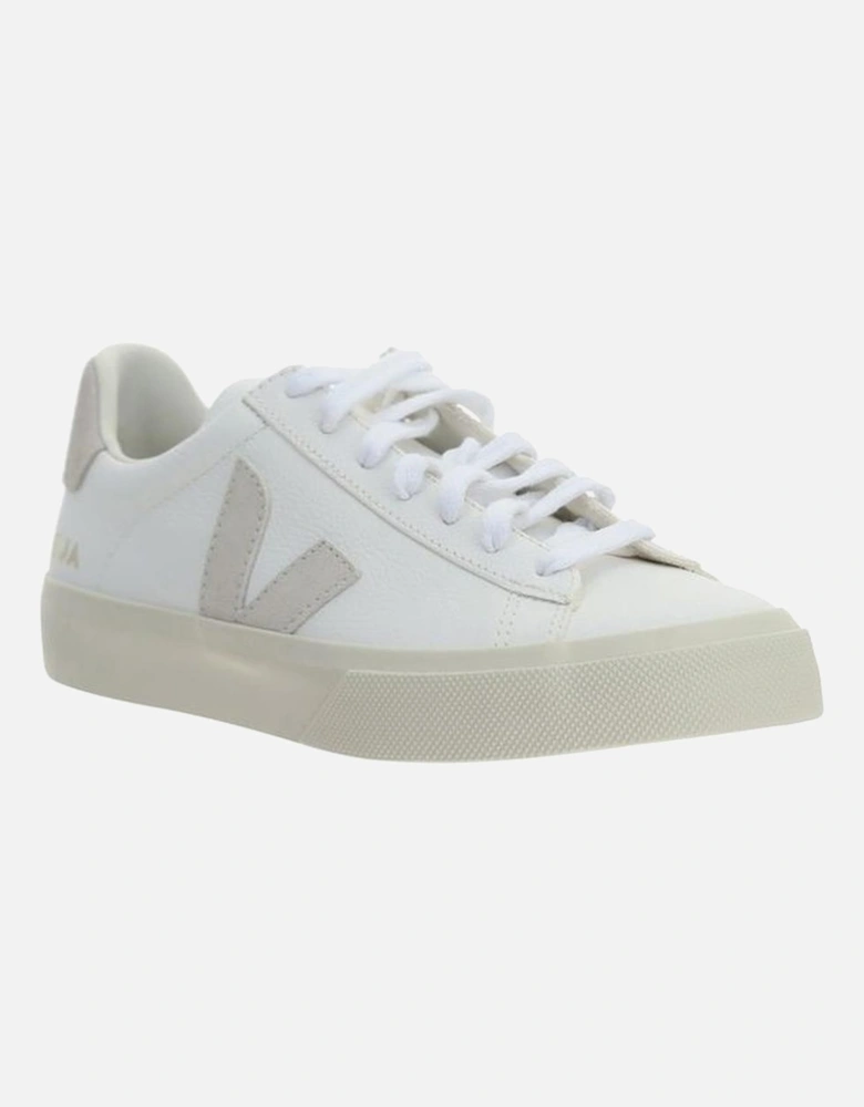 Calfskin Lace-Up Sneakers with V Logo Patch Women - White