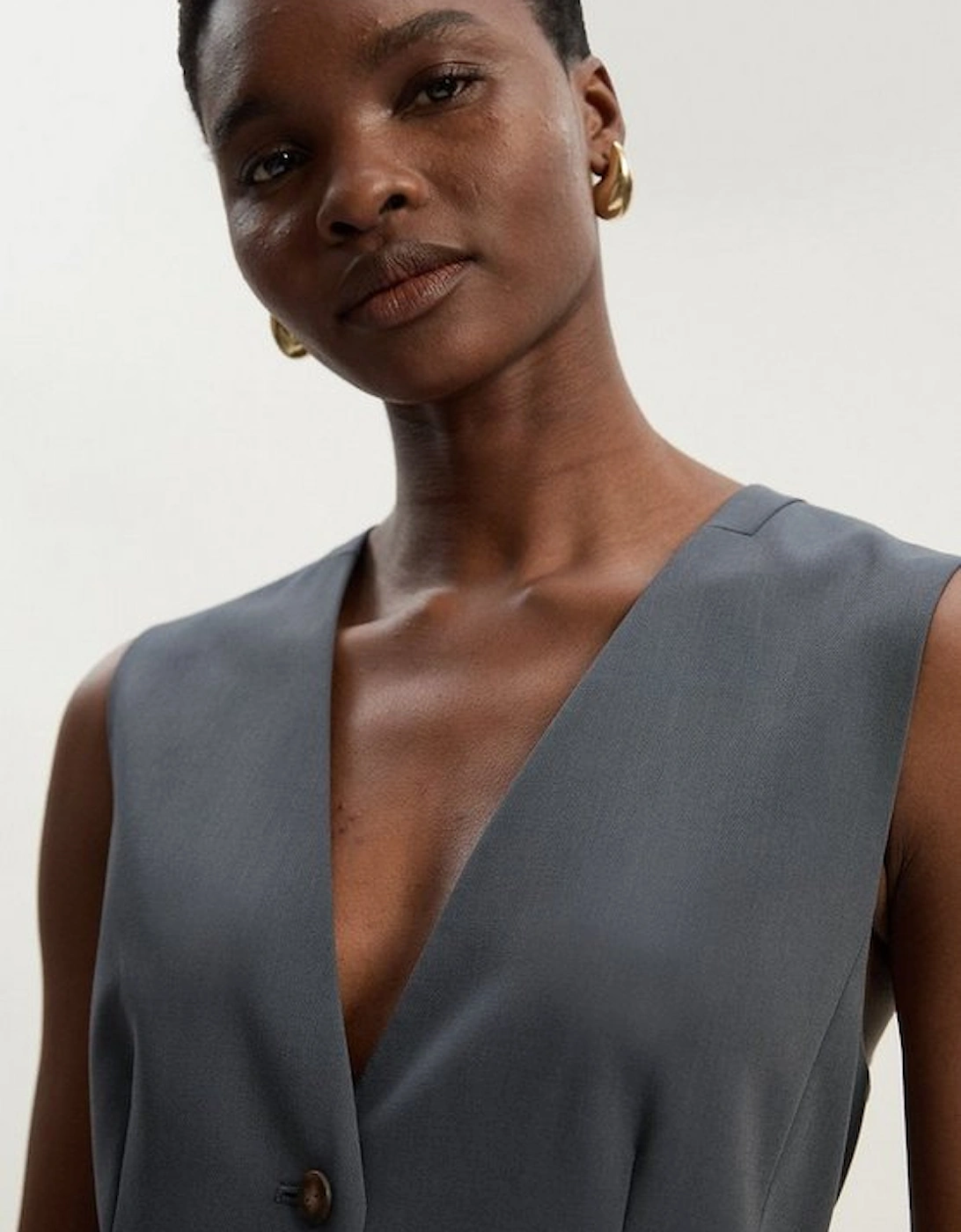 Tailored Twill Essential Single Breasted Waistcoat