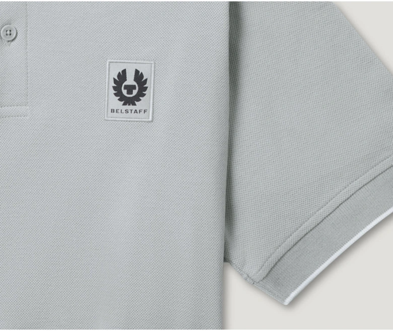 Tipped Polo Quarry Blue