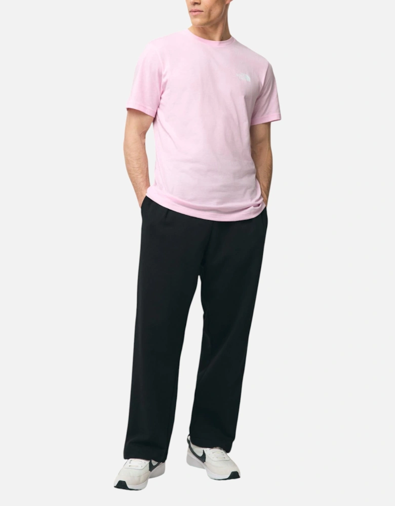 Mens T Shirt Simple Dome Soft Cotton Short Sleeve Crew Neck Tops