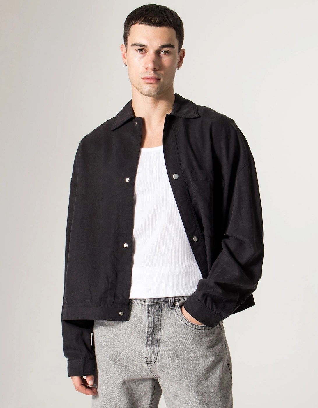 Sandwash Cupro Trucker Jacket, 5 of 4