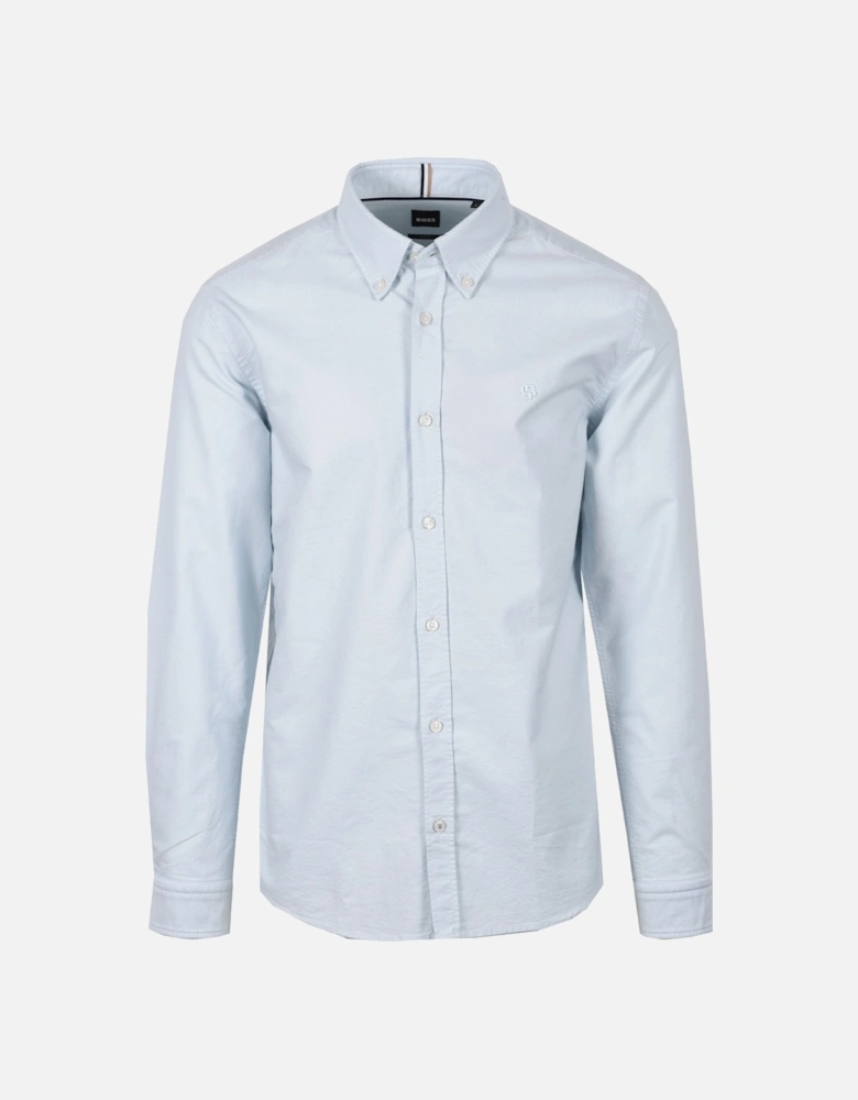 Boss Black H Roan Casual Oxford Shirt Open Blue