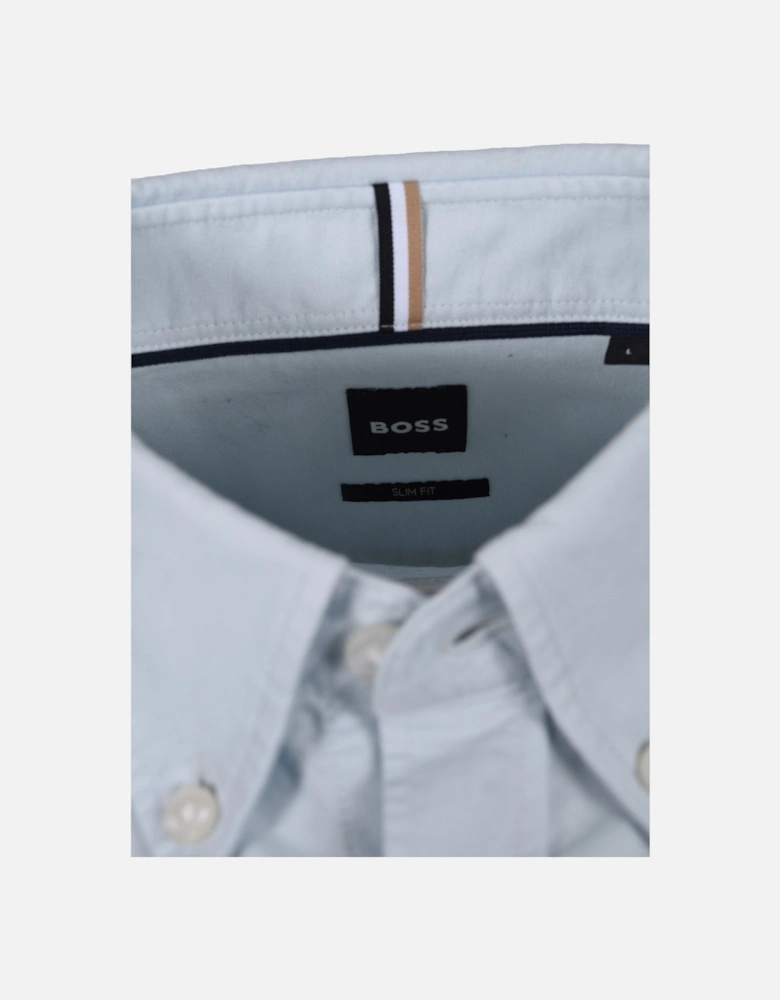 Boss Black H Roan Casual Oxford Shirt Open Blue