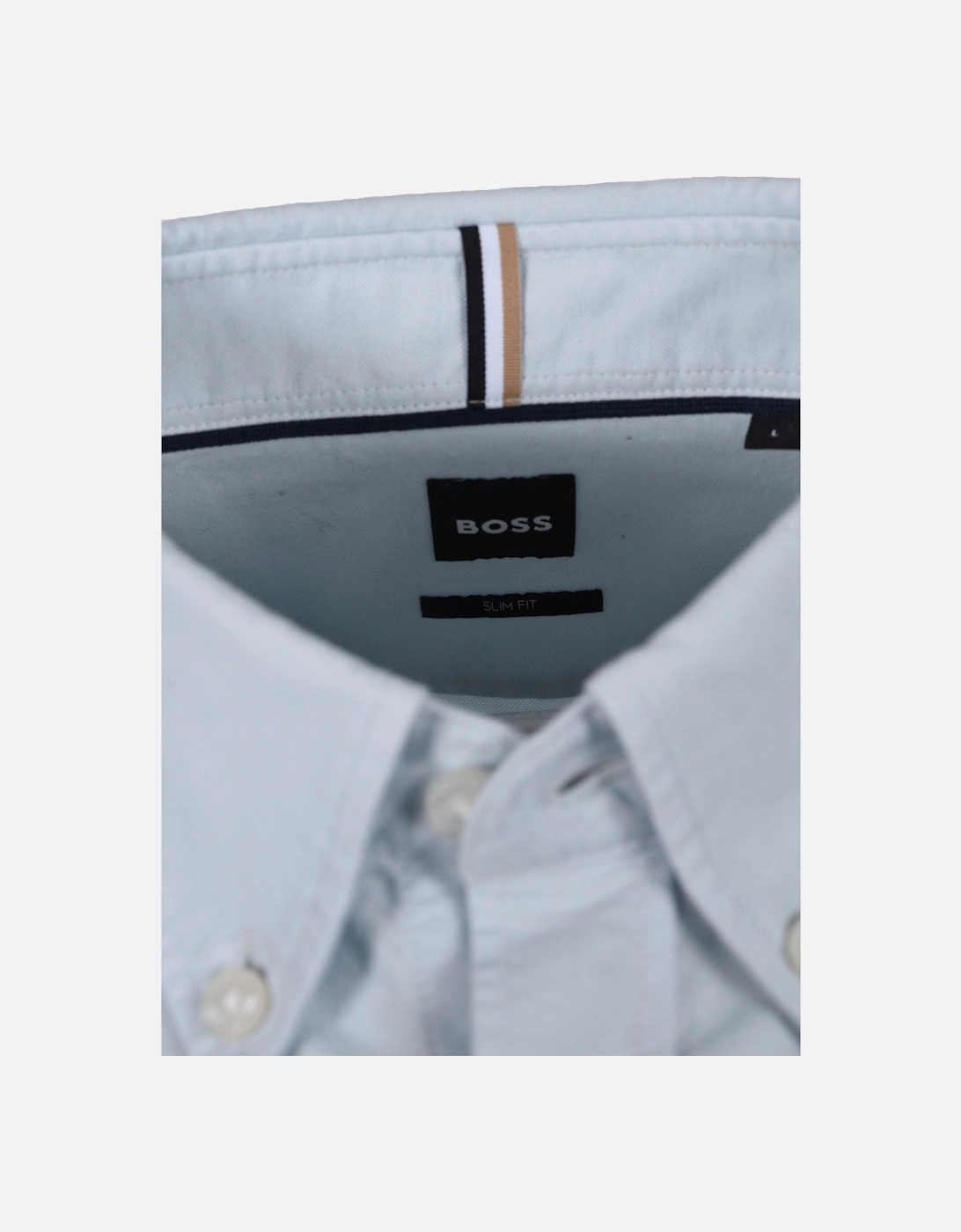 Boss Black H Roan Casual Oxford Shirt Open Blue