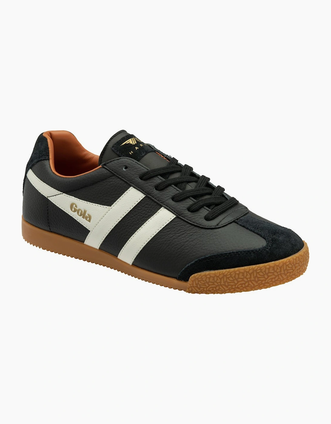 Gola Men's Black Harrier Leather Trainers  Size 9