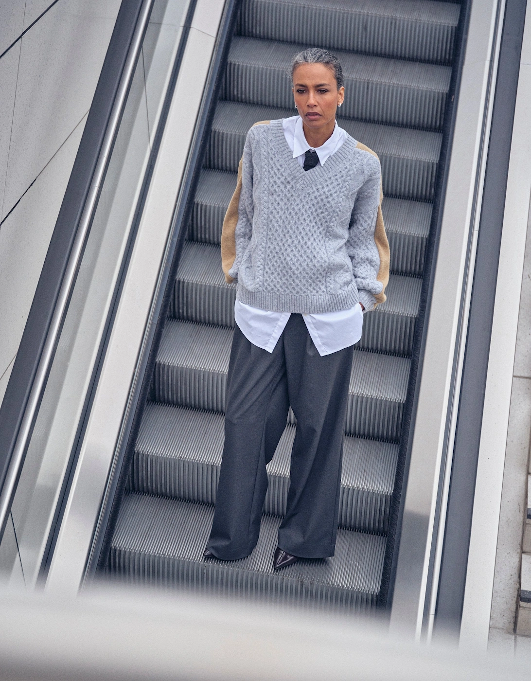 Beth Ottilli V neck knit