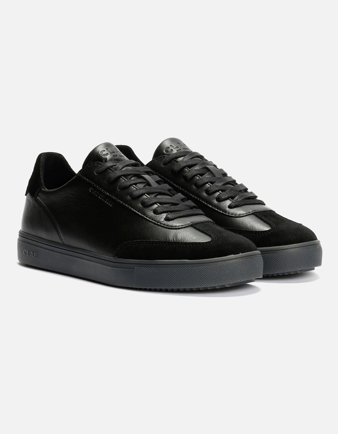 Men's Clae Deane Leather Clear Men's Black Trainers - Size: 9