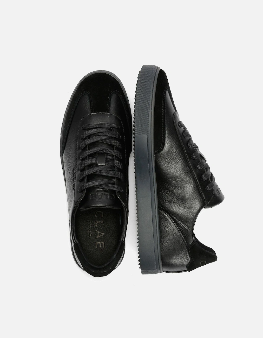 Deane Leather Clear Men's Black Trainers