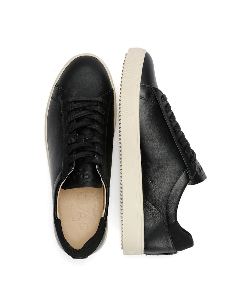 Bradley Milled Leather Men's Black Trainers
