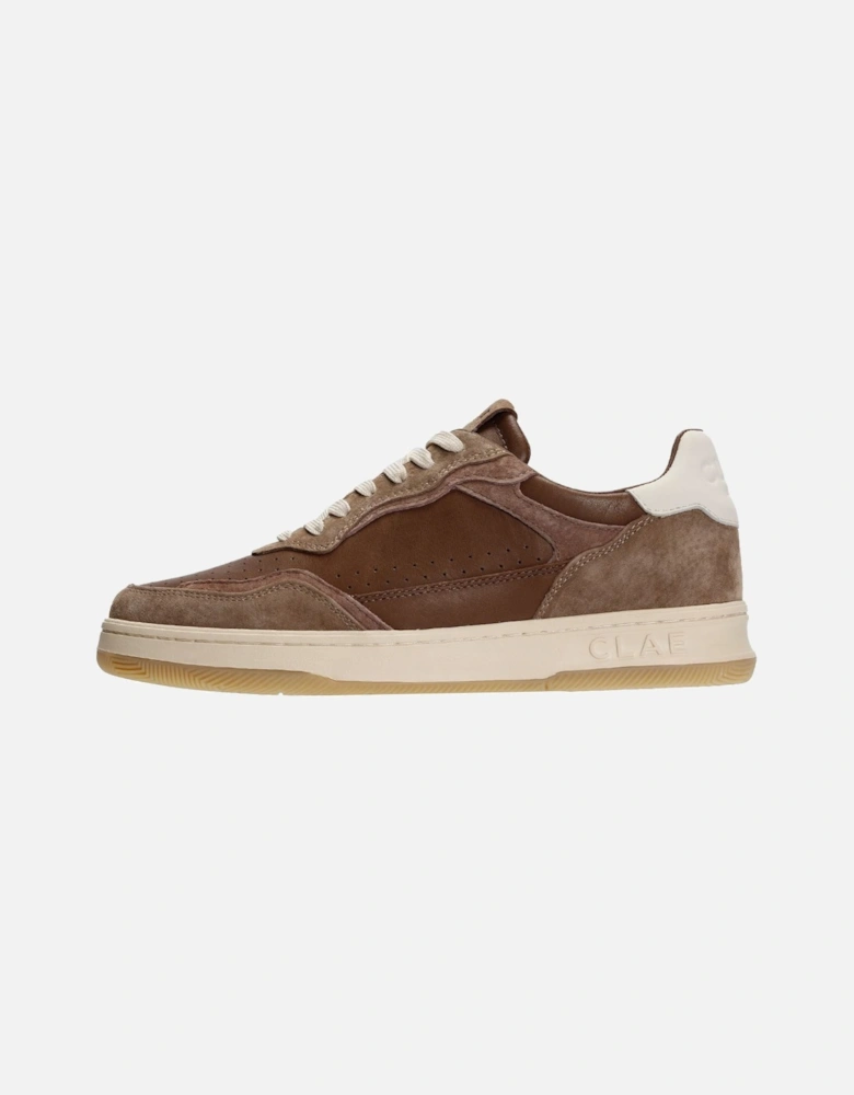 Haywood Leather Men's Portabella Deep Taupe Trainers