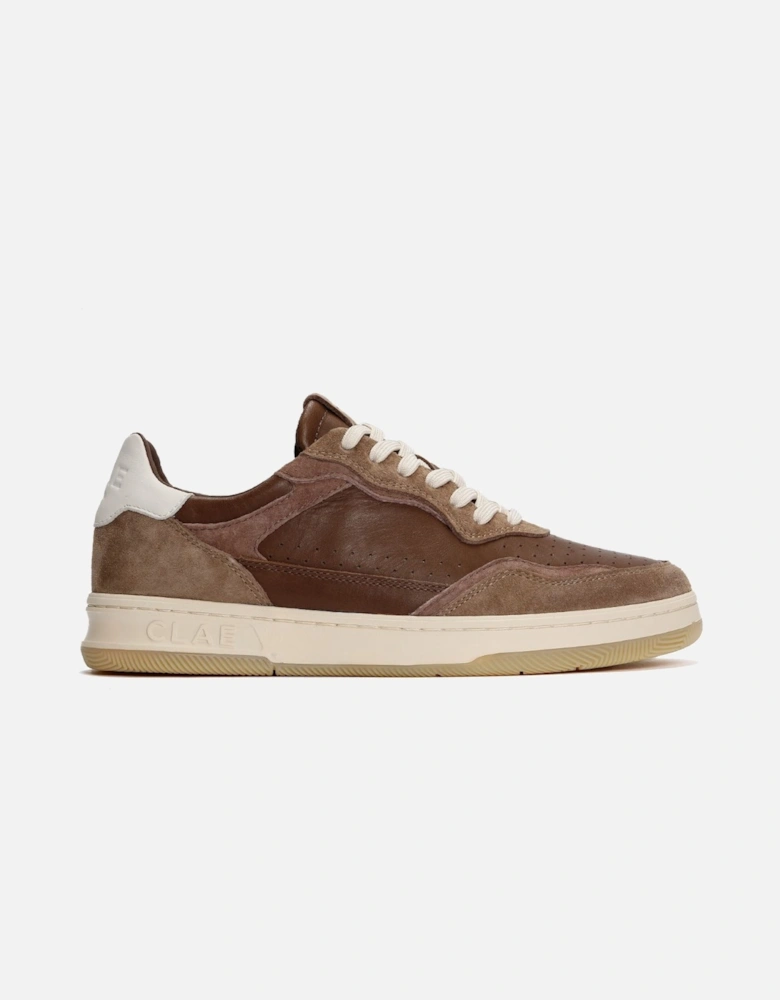 Haywood Leather Men's Portabella Deep Taupe Trainers