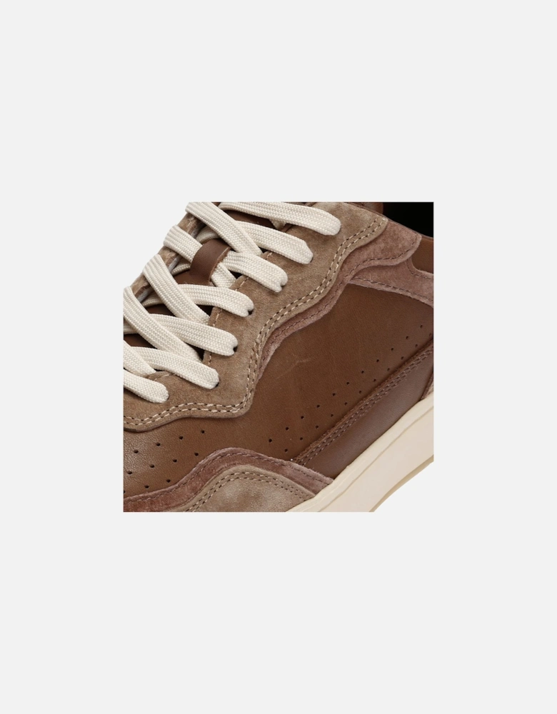 Haywood Leather Men's Portabella Deep Taupe Trainers