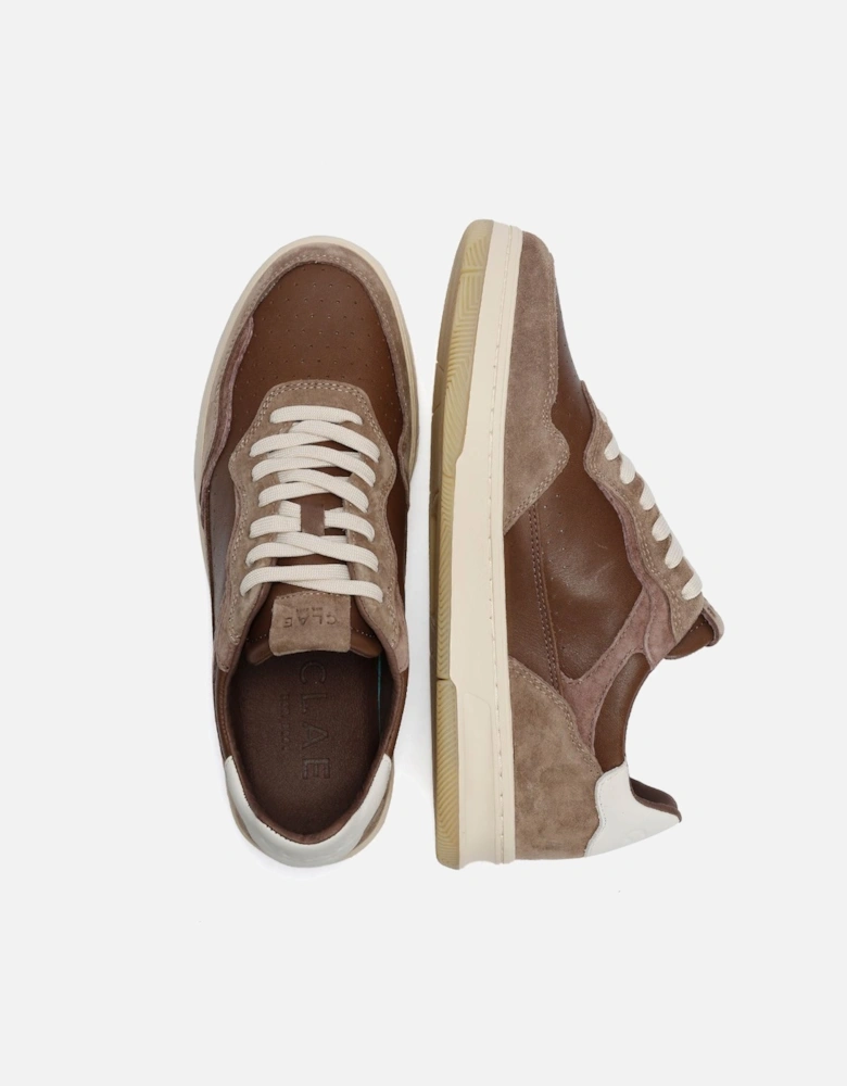 Haywood Leather Men's Portabella Deep Taupe Trainers