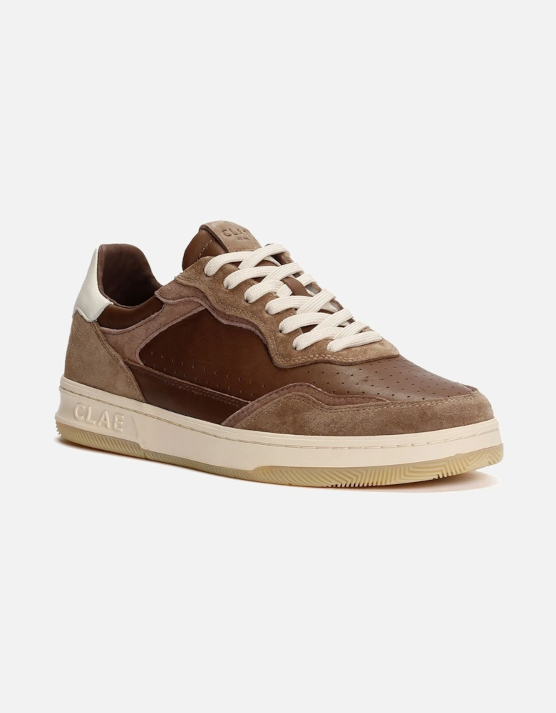 Haywood Leather Men's Portabella Deep Taupe Trainers