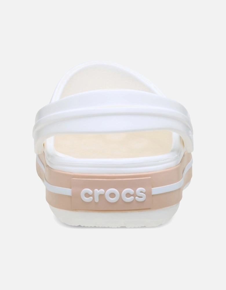 Crocband Thermoplastic White/Pink Caramel Clogs